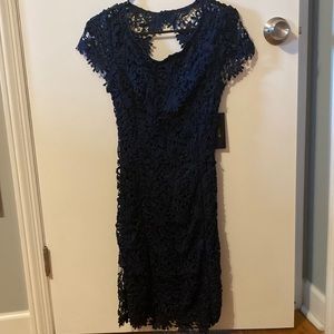 Navy blue lace dress brand new with tags